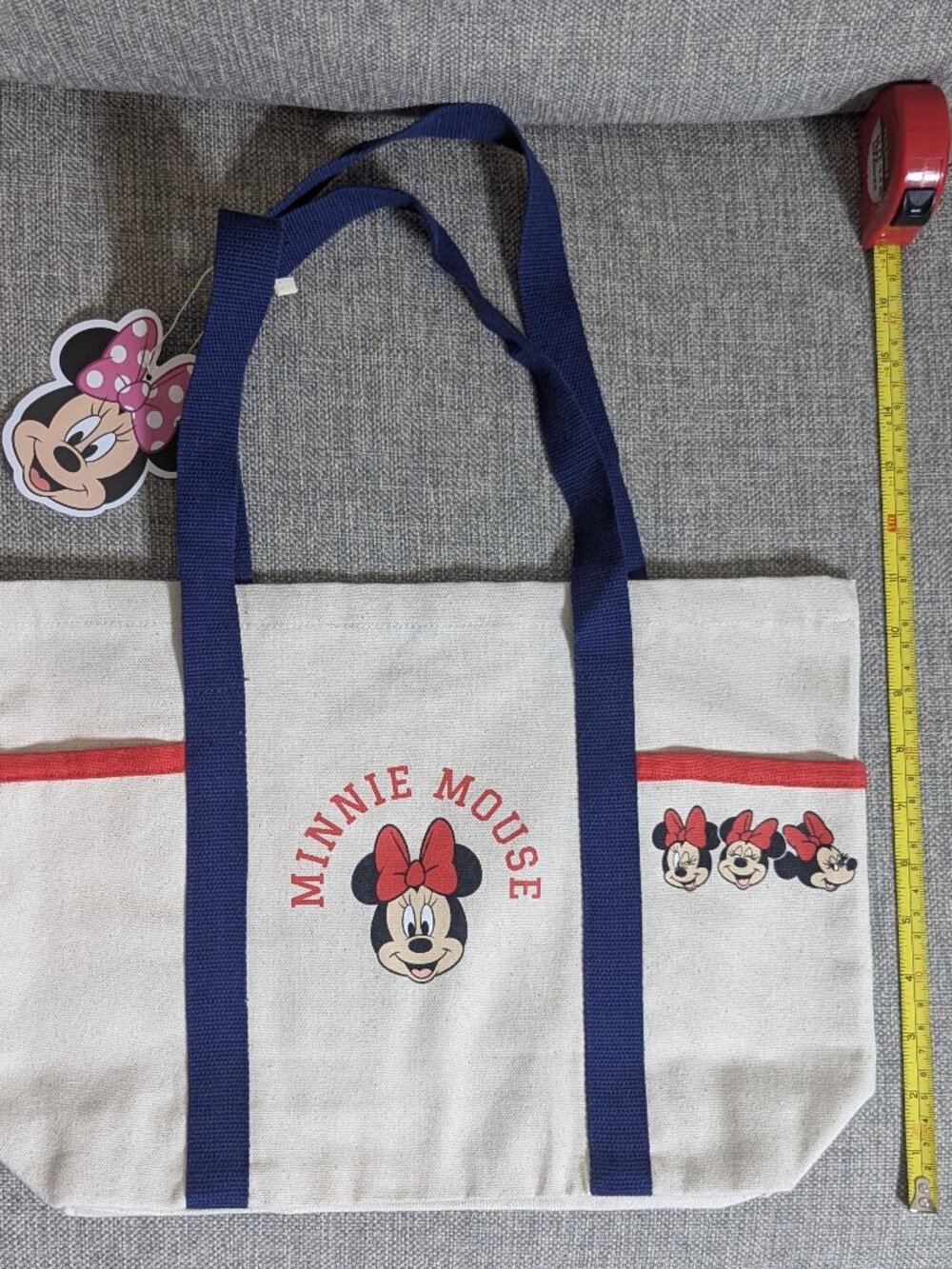 Brand new with tags Disney Minnie Mouse canvas tote bag